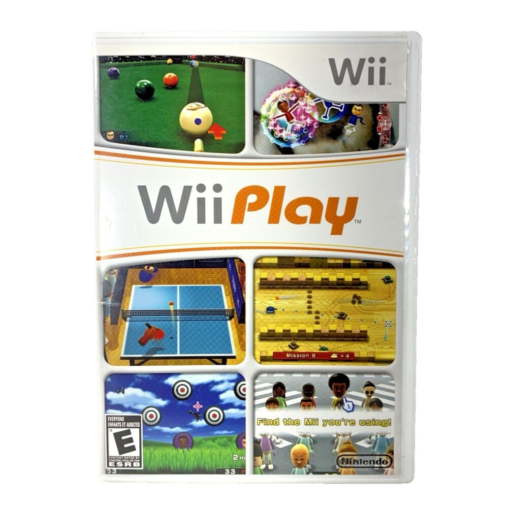 Wii Play Game Nintendo Wii 2007 Complete with Manual and Insert Tested
